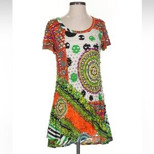 Adore Multicolor Geometric Mini Dress